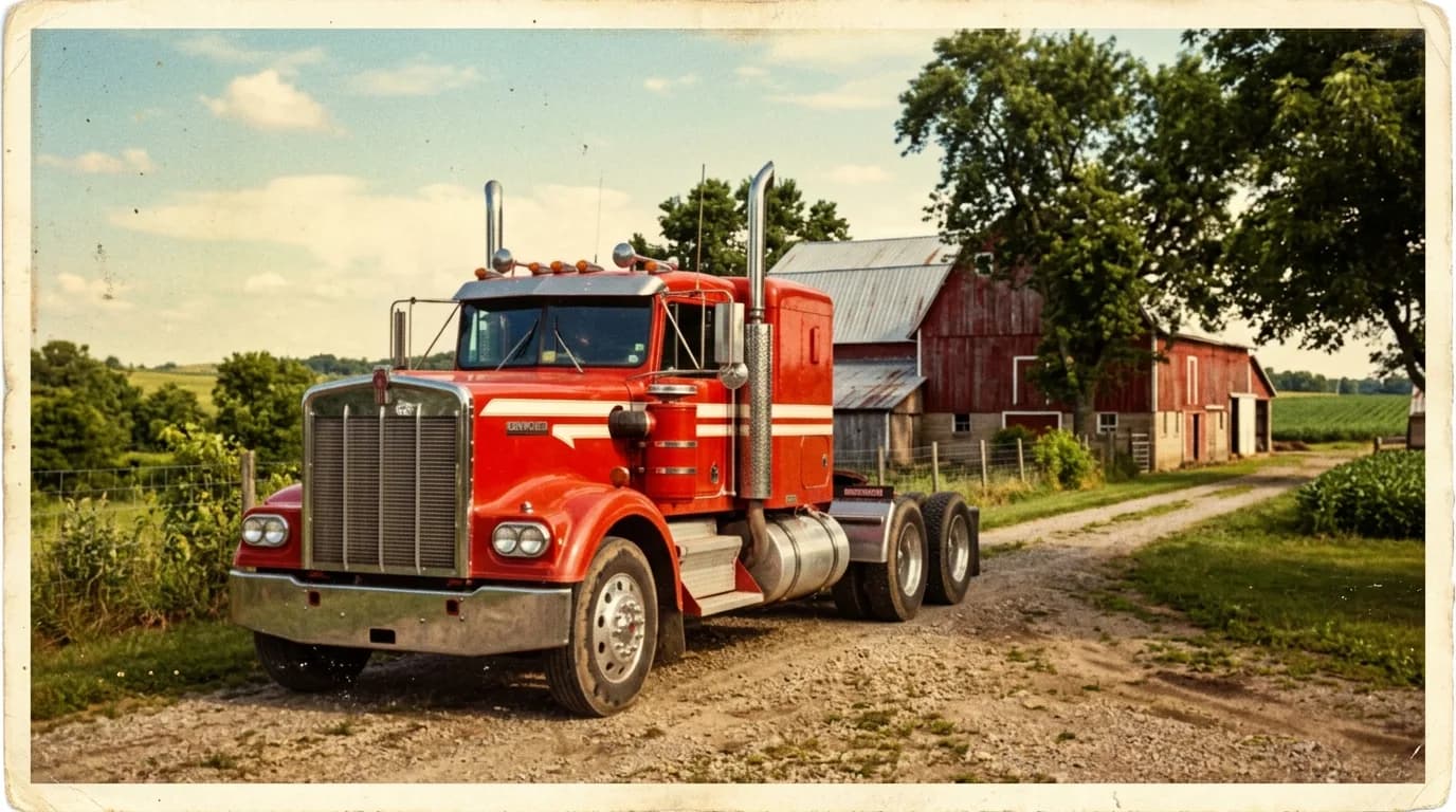 Parked by the barn in fresh red paint, this is the kind of truck a family builds memories around.
